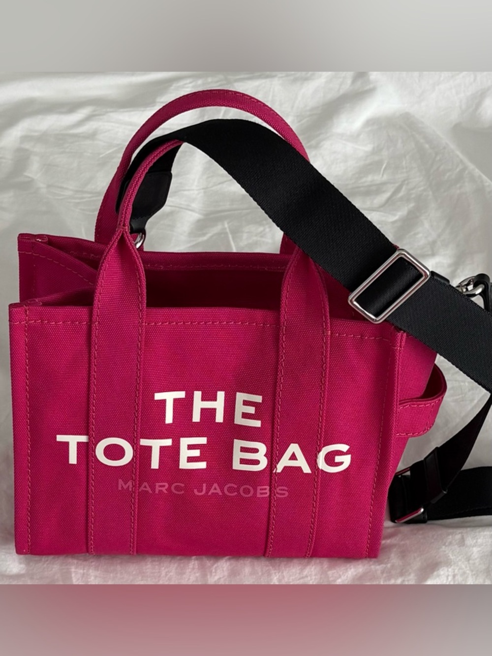 Marc Jacobs 'The Tote Bag' Raspberry Pink Canvas Shoulder Tote